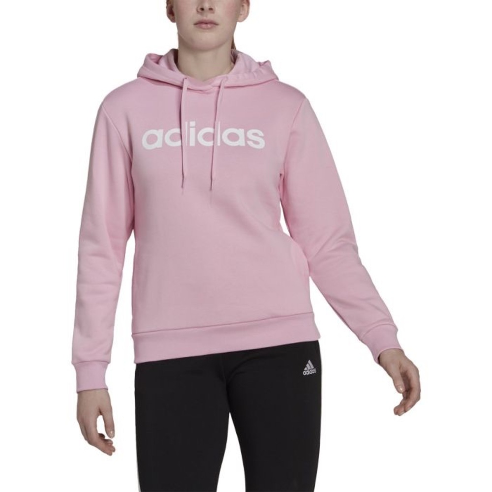 ADIDAS - Womans ladies - Pink - Hoodie Hoody - Cotton - Workout Sweater - Large